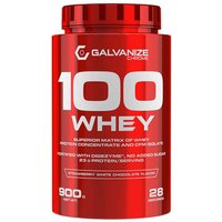 Протеин сывороточный (концентрат) Galvanize 100 Whey (клубника/белый шоколад, 900г)