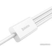 Кабель Baseus Superior Series Fast Charging USB Type-A - USB Type-C/microUSB/Lightning (1 м, белый)