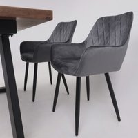 Стул AksHome Pablo (серый велюр HLR-21/черный)