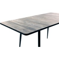 Кухонный стол ВВР Миллер (сосна пандероса/черный №2, Пластик 120-160/80)