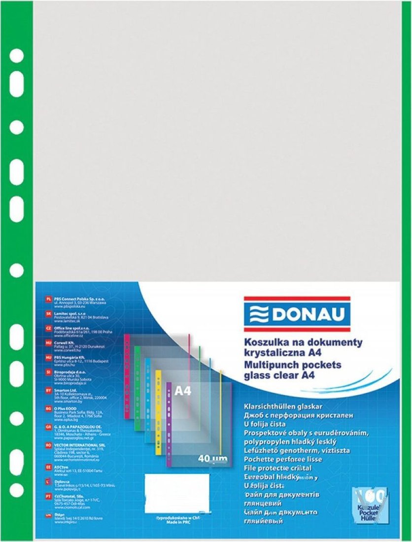 

Папка для бумаг Donau 1774100PL-06 (зеленый)