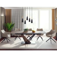 Кухонный стол Signal Genesis legno 180-240/90/75 (эффект дерева/дуб/черный)