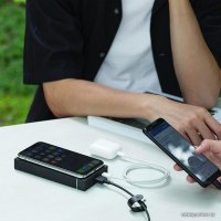 Внешний аккумулятор Native Union Jump+ Wireless Powerbank 12000mAh (серый)