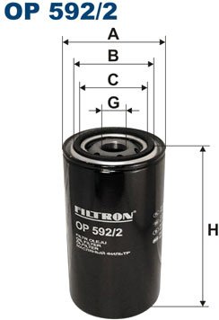 

Масляный фильтр Filtron OP592/2