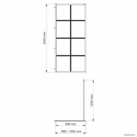 Душевая стенка Wasserkraft Glan 66W44