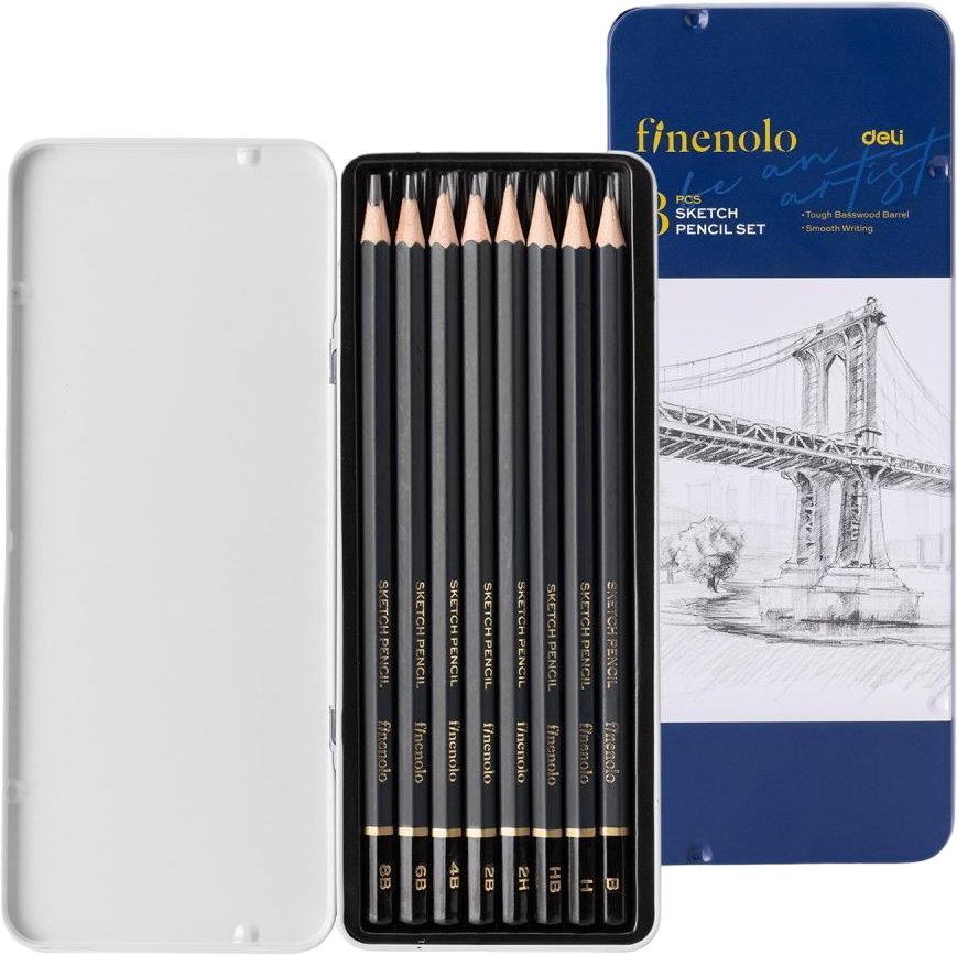 

Набор простых карандашей Deli C26 чернографитных (8 шт)