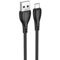 Кабель Borofone BX121 USB Type-A - microUSB (1 м, черный)