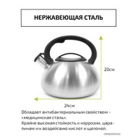 Чайник со свистком TimA WTK059