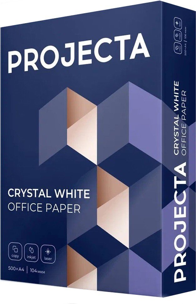 

Офисная бумага Projecta A4, 80 г/м2, 500 л, класс В