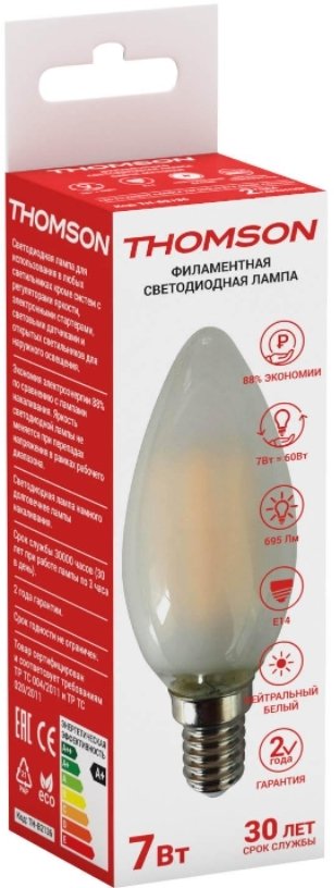 

Светодиодная лампочка Thomson Filament Candle TH-B2136