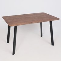 Кухонный стол ОКА Майон 120x80x74 (дуб мореный/черный)