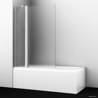 Стеклянная шторка для ванны Wasserkraft Berkel 48P02-110L Matt glass Fixed