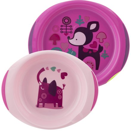 

Набор детской посуды Chicco Nursery 00016002100000 (2 шт, розовый)