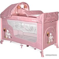 Манеж-кровать Lorelli Moonlight Rocker 2 (pink)