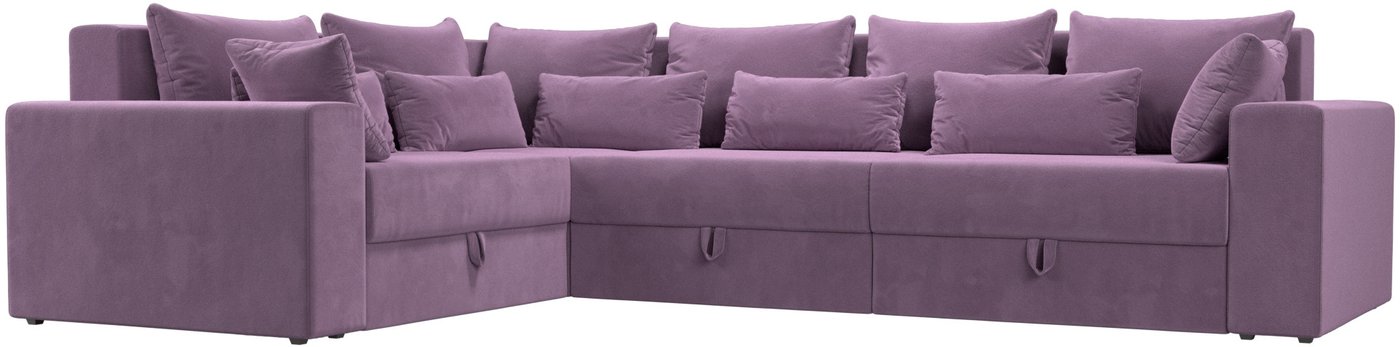 

Угловой диван Лига диванов Майами Long левый 114859L (микровельвет сиреневый)