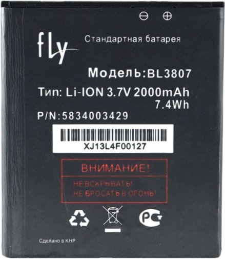 

Аккумулятор для телефона Fly BL3807
