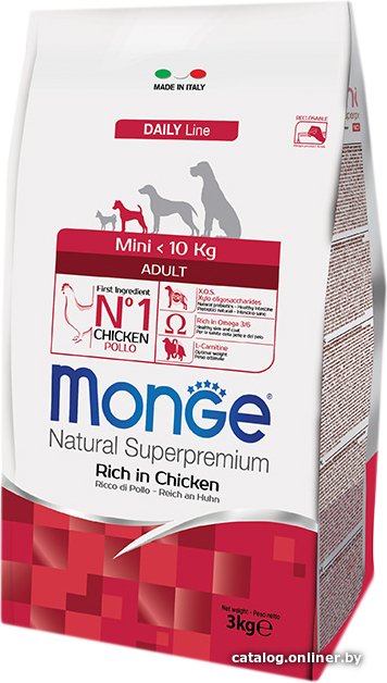 Сухой корм для собак Monge Mini Adult Rich in Chicken 0.8 кг