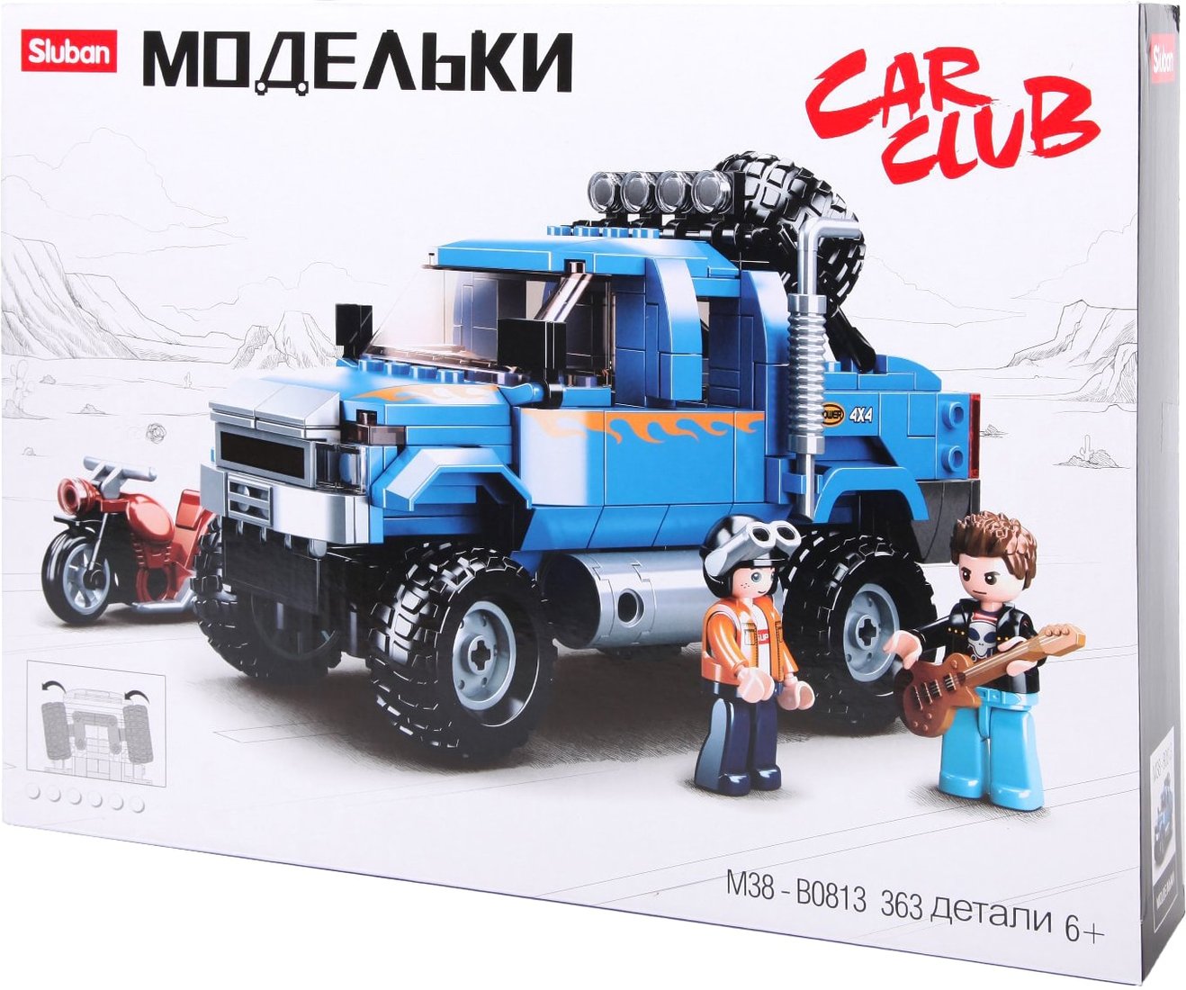 

Конструктор Sluban Модельки M38-B0813 Пикап