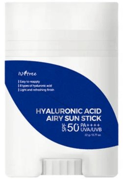 

Стик солнцезащитный IsNtree Hyaluronic Acid Airy Sun Stick SPF50+ PA++++ (22 г)
