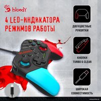 Геймпад A4Tech Bloody GP30 (черный/голубой)