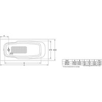 Ванна BLB Atlantica 180x80 (с отверстием под ручки)