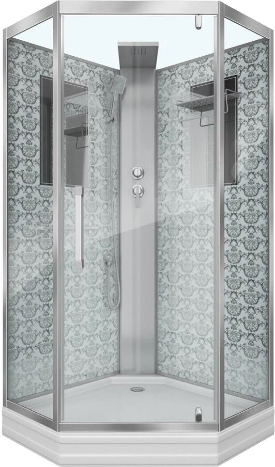 

Душевая кабина Niagara NG-7717WBK 100x100x210 (прозрачное стекло)