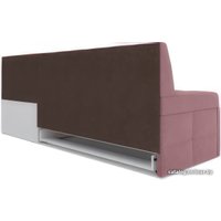 Угловой диван Мебель-АРС Атлантис правый 212x84x135 (велюр пудра НВ-178 18)