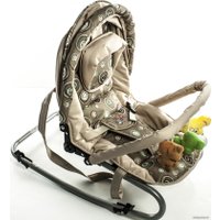 Шезлонг ForKiddy Enjoy Plus (бежевый круги)