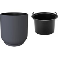 Кашпо Form-Plastic Satina FP-5330-014 (антрацитовый)