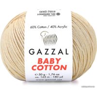 Пряжа для вязания Gazzal Baby cotton 3437 50 г 165 м (бежевый)