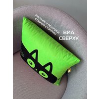 Декоративная подушка Matex Meow. Chubby 62-110 (салатовый/черный)