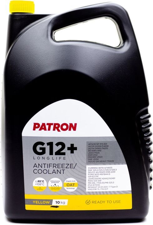 

Антифриз Patron G12+ LongLife Yellow 10кг