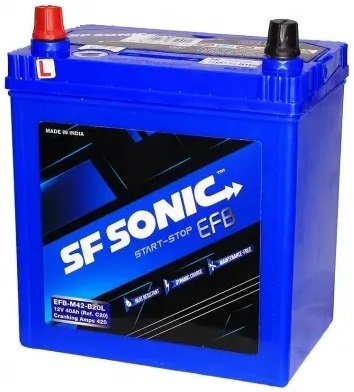 

Автомобильный аккумулятор SF Sonic EFB Asia L+ (40 А·ч)