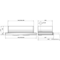 Кухонная вытяжка Elikor Интегра Glass 60П-400-В2Л (белый/белое стекло) (144567)