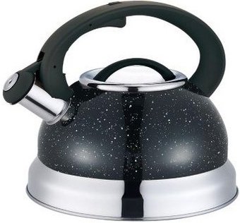 Чайник со свистком Катунь КТ-133B (черный мрамор)