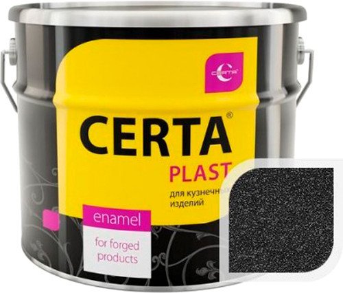 

Эмаль Certa Plast металлик 4 кг (черный)