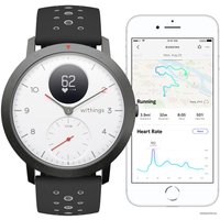 Гибридные умные часы Withings Steel HR Sport (белый циферблат)