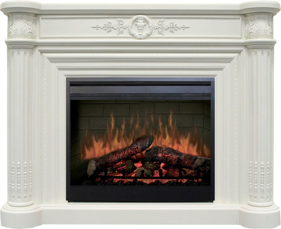 

Каминокомплект Smolcom Manor c Symphony 26 (бьянко белый)