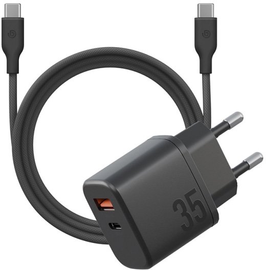 

Сетевое зарядное Energea Bazic GoPort Velox Kit GaN35 (черный, USB Type-C 1.5 м)