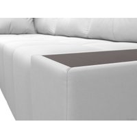 Угловой диван Mebelico Амадэус 109702 (левый, экокожа, белый)