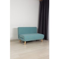 Диван DiArt Элли 1200 (велюр Selfie aquamarine/ножки светлые)