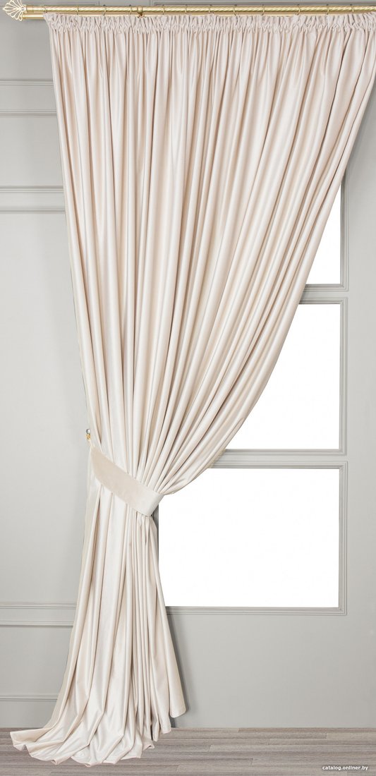 Штора Mio Tesoro Velvet 1.5x2.6 м (кремовый)