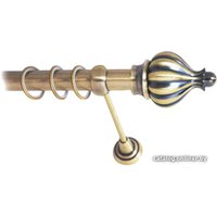Карниз для штор Lm Decor Купол (антик, гладкая, 4м 16мм, 1 ряд)