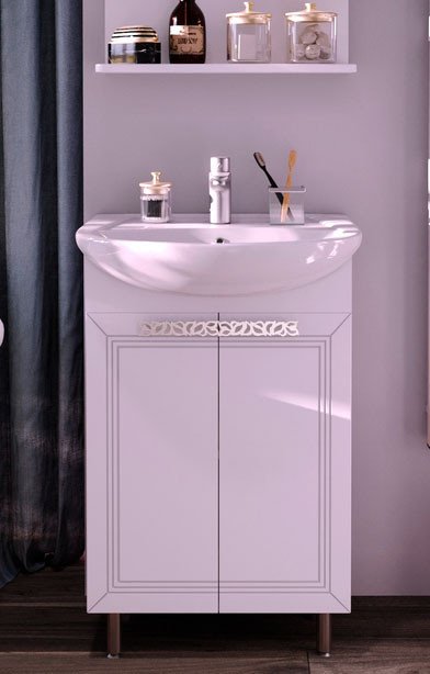 

Runo Тумба под умывальник Монро 55 (напольная)