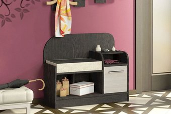 Тумба для обуви Трия Арт Т1 Мини (венге цаво/дуб молочный)