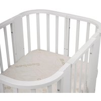 Кроватка-трансформер Indigo Baby Line 5 в 1 с поперечным маятником (белый)