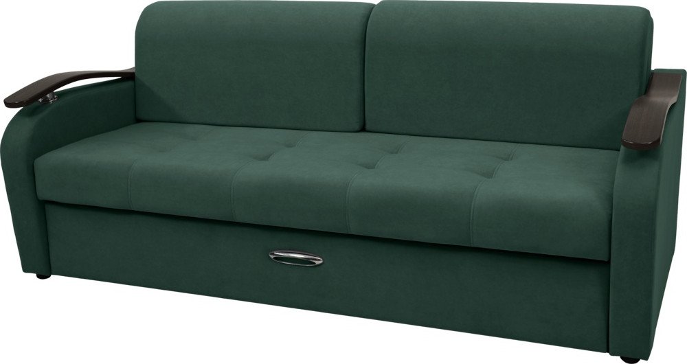 

Диван Сириус Лидер-2 ППУ 215x110 (Eva 19 велюр темно-зеленый)