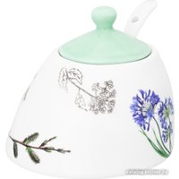 Сахарница Elan Gallery Ботанический атлас с ложкой 540797