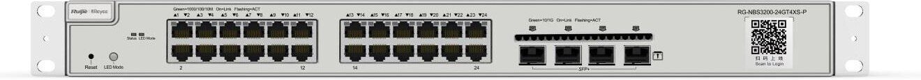 

Управляемый коммутатор 2-го уровня Ruijie Networks RG-NBS3200-24GT4XS-P