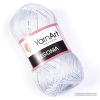 Пряжа для вязания Yarnart Begonia 100% мерсеризованный хлопок 54462 50 г (169 м, серебро)